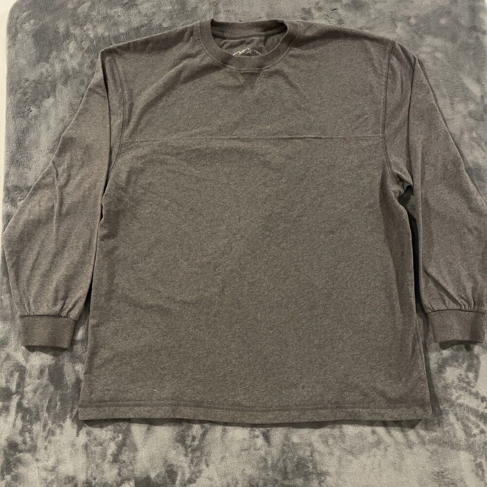 Mountain Ridge Explore Life Gray Long Sleeve Shirt Mens Sz Xlarge